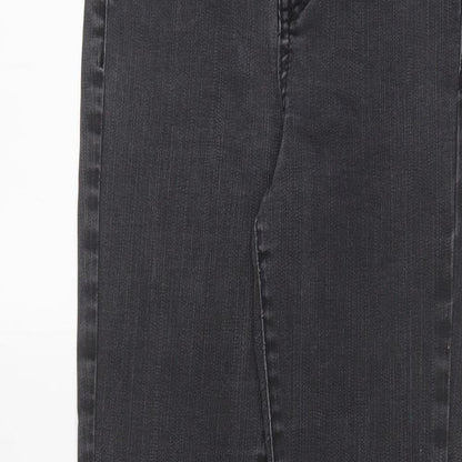 Tophop Womens Grey Cotton Skinny Jeans Size 28 in L30 in Regular Zip
