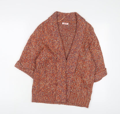 Womens UK Size S Damart Orange Cardigan Jumper