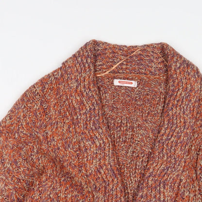 Womens UK Size S Damart Orange Cardigan Jumper