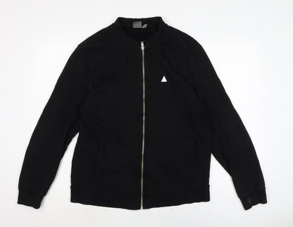 Mens UK Size M ASOS Black Full Zip Sweatshirt