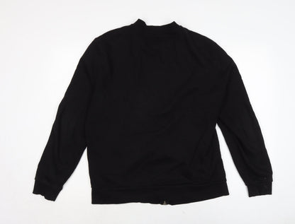 Mens UK Size M ASOS Black Full Zip Sweatshirt