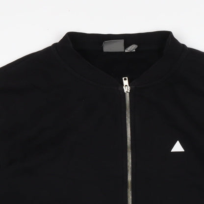 Mens UK Size M ASOS Black Full Zip Sweatshirt