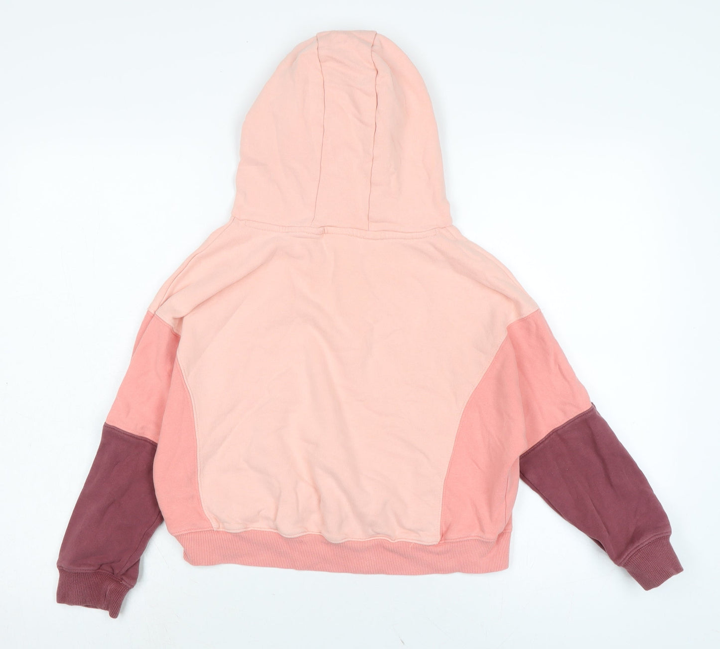 NEXT Girls Pink Cotton Pullover Hoodie Size 11 Years