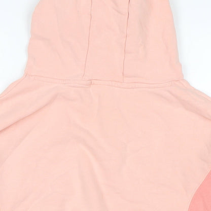 NEXT Girls Pink Cotton Pullover Hoodie Size 11 Years
