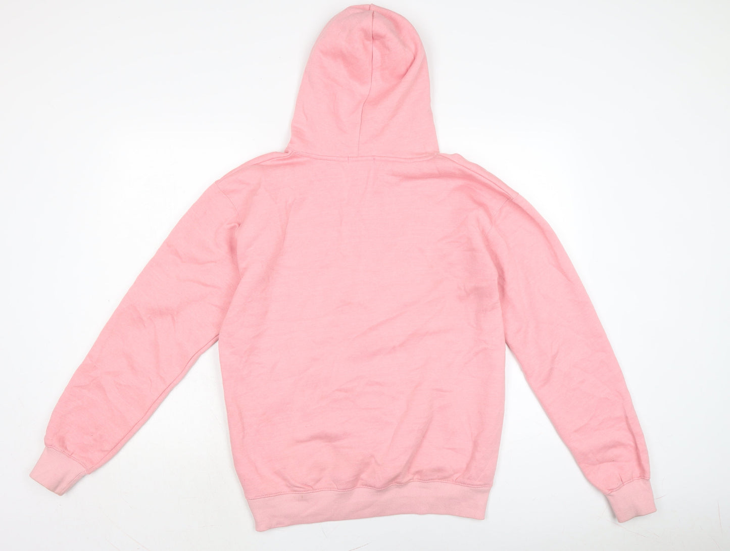 PRETTYLITTLETHING Womens Pink Cotton Pullover Hoodie Size S