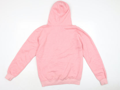 PRETTYLITTLETHING Womens Pink Cotton Pullover Hoodie Size S