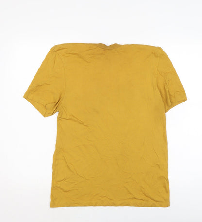 Mens UK Size S ASOS Yellow  T-Shirt