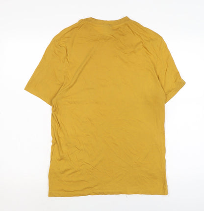 Mens UK Size S ASOS Yellow  T-Shirt