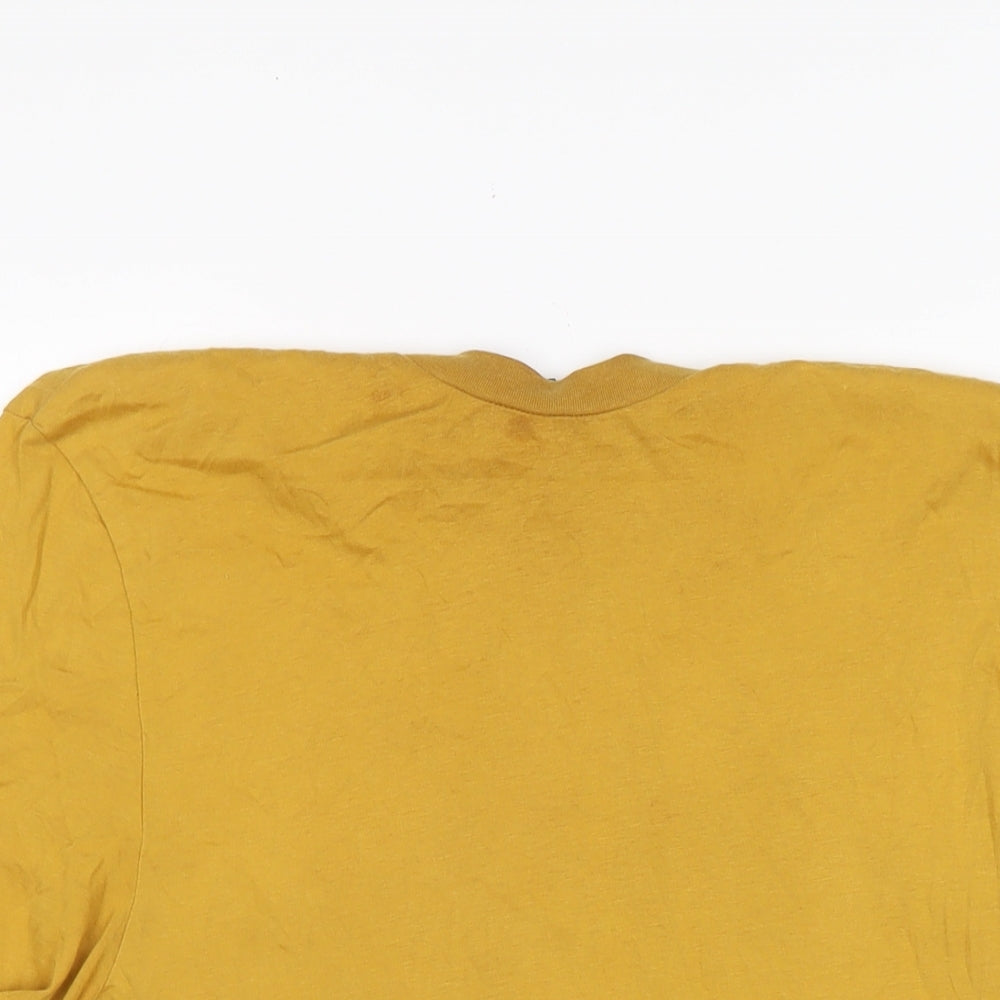 Mens UK Size S ASOS Yellow  T-Shirt