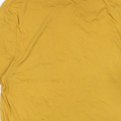 Mens UK Size S ASOS Yellow  T-Shirt