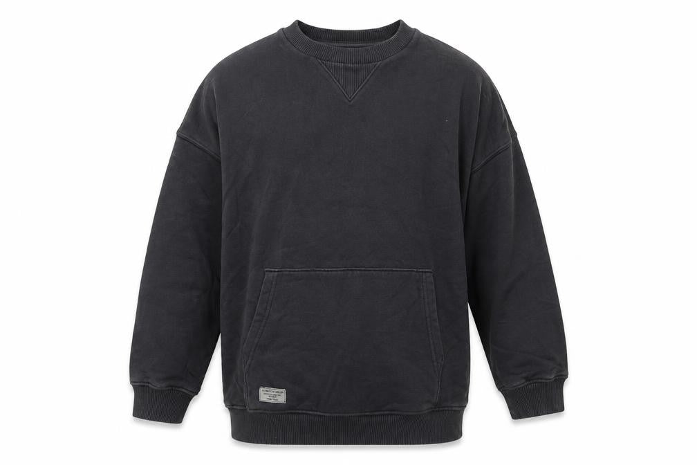 Marks & Spencer Boys Grey Houndstooth Cotton Pullover Sweatshirt Size 9-10 Years