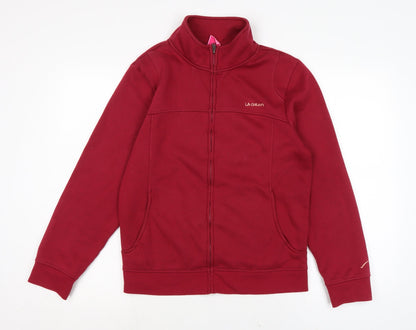 Womens UK Size 16 LA Gear Red Full Zip Sweatshirt