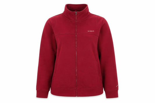 Womens UK Size 16 LA Gear Red Full Zip Sweatshirt