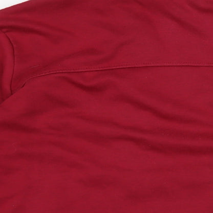 Womens UK Size 16 LA Gear Red Full Zip Sweatshirt