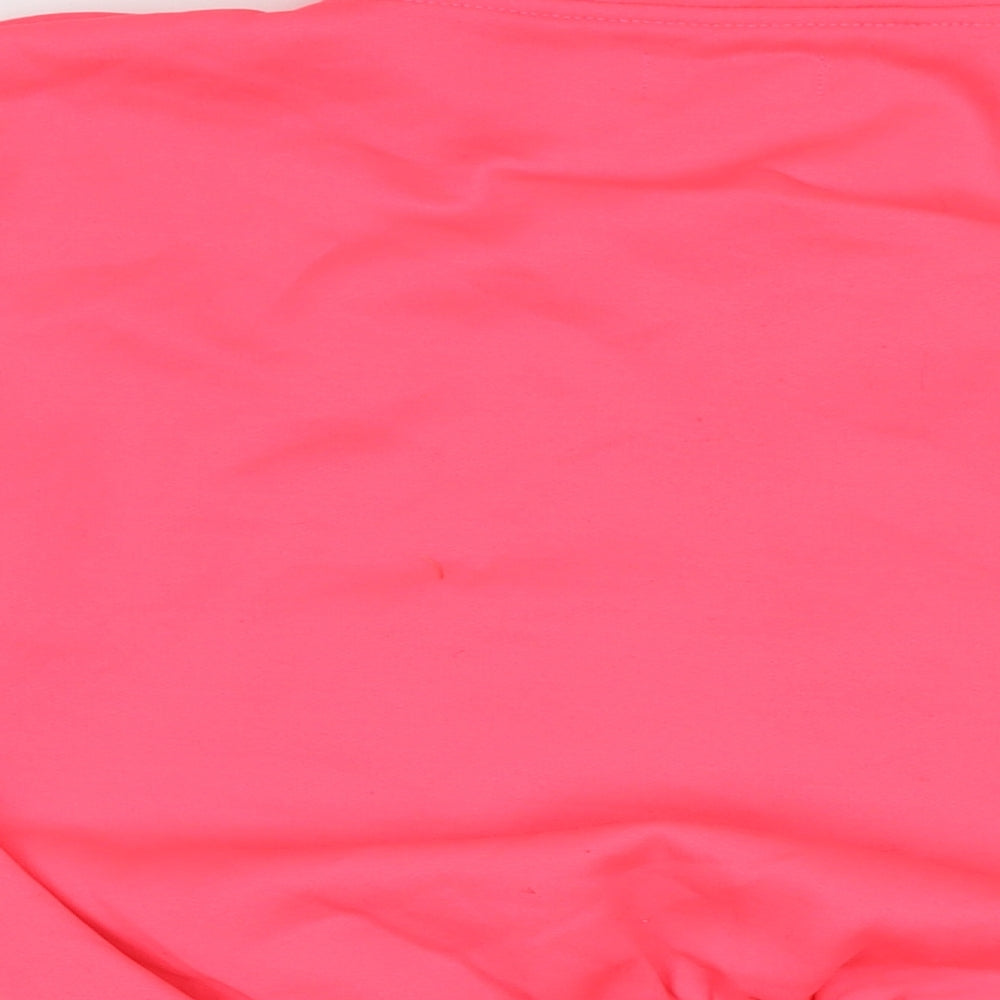 PRETTYLITTLETHING Womens Pink Polyester Pullover Sweatshirt Size S