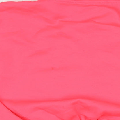 PRETTYLITTLETHING Womens Pink Polyester Pullover Sweatshirt Size S