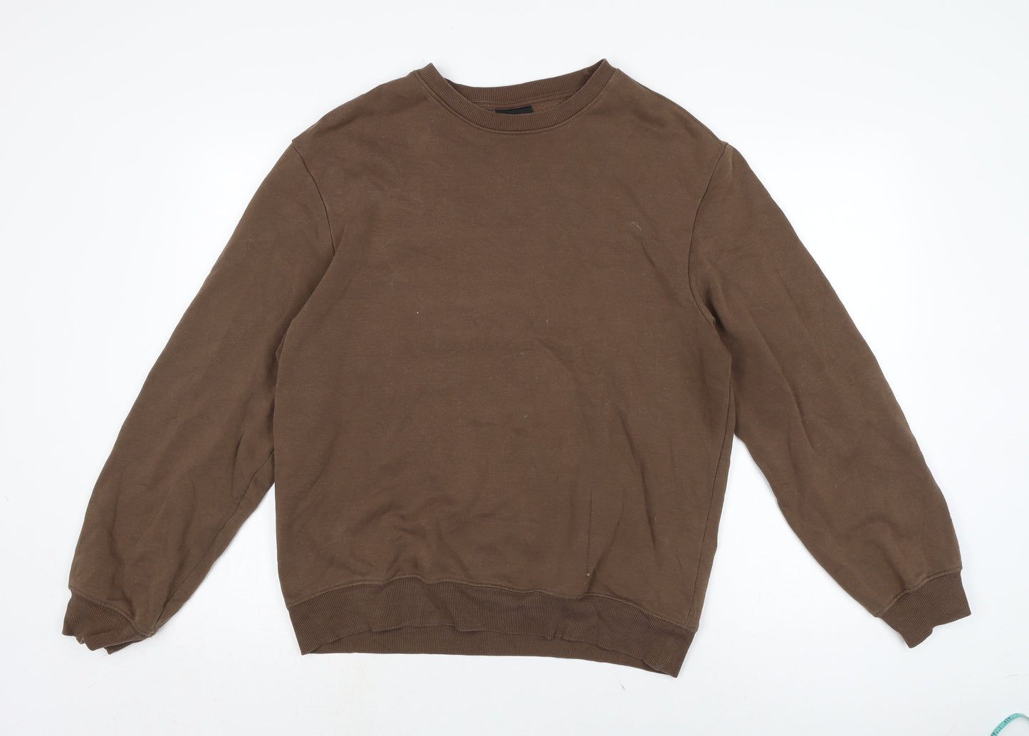 H&M Womens Brown Cotton Pullover Sweatshirt Size S
