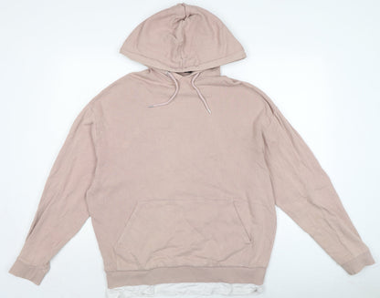 Womens UK Size M ASOS Pink Pullover Hoodie