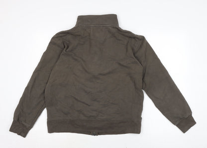 Womens UK Size M Marks and Spencer Brown Full Zip Sweatshirt