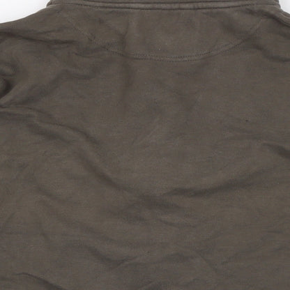 Womens UK Size M Marks and Spencer Brown Full Zip Sweatshirt