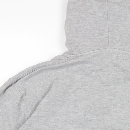 Topman Mens Grey Cotton Pullover Hoodie Size S
