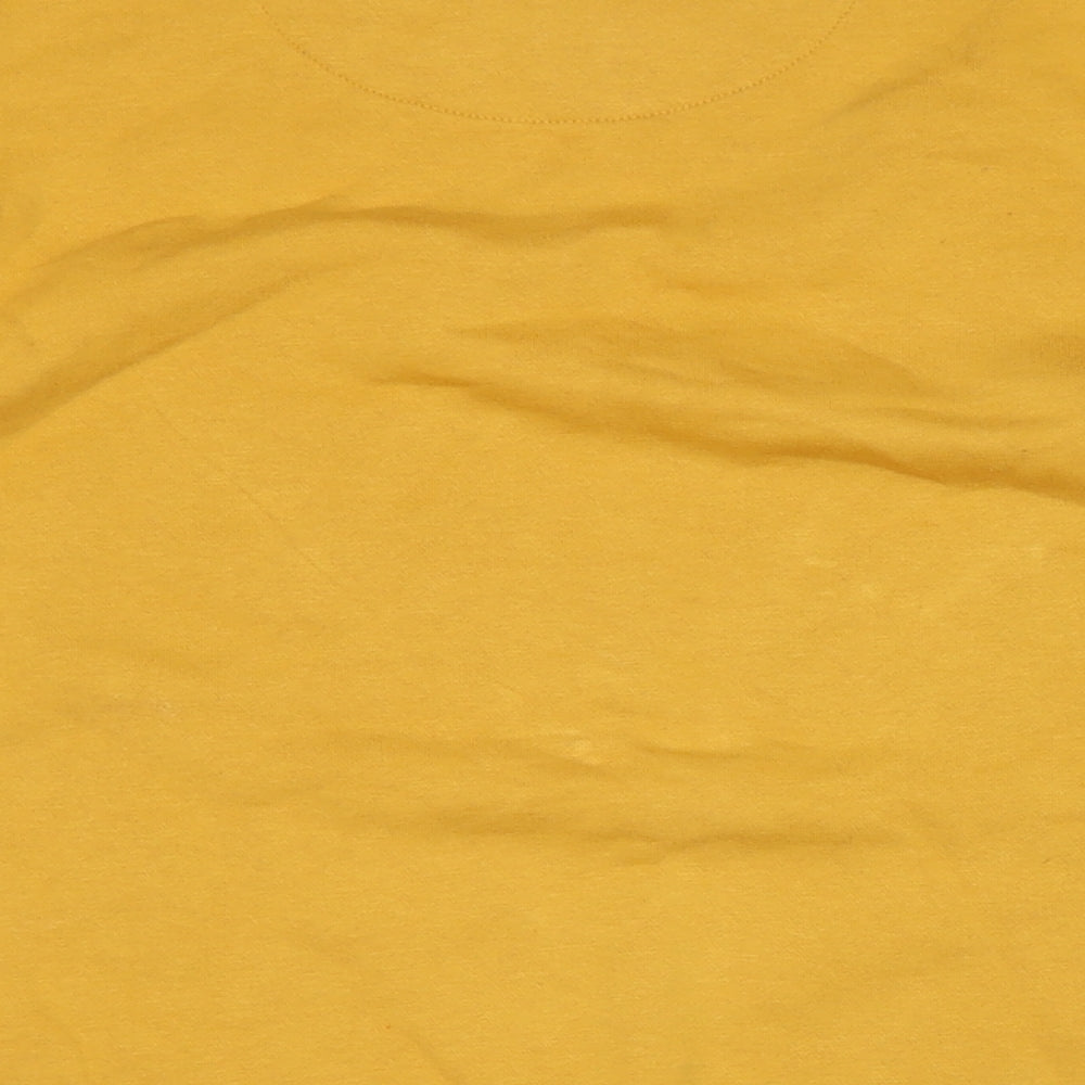 Mens UK Size L Easy Yellow Pullover Sweatshirt