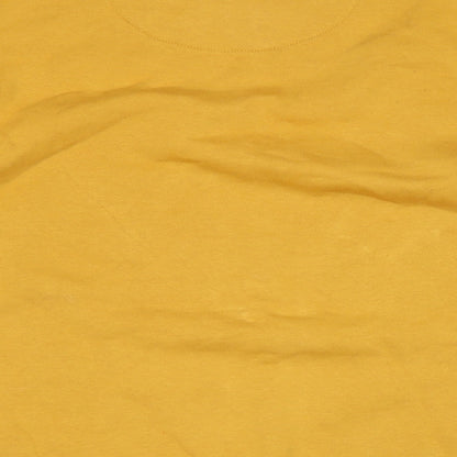 Mens UK Size L Easy Yellow Pullover Sweatshirt