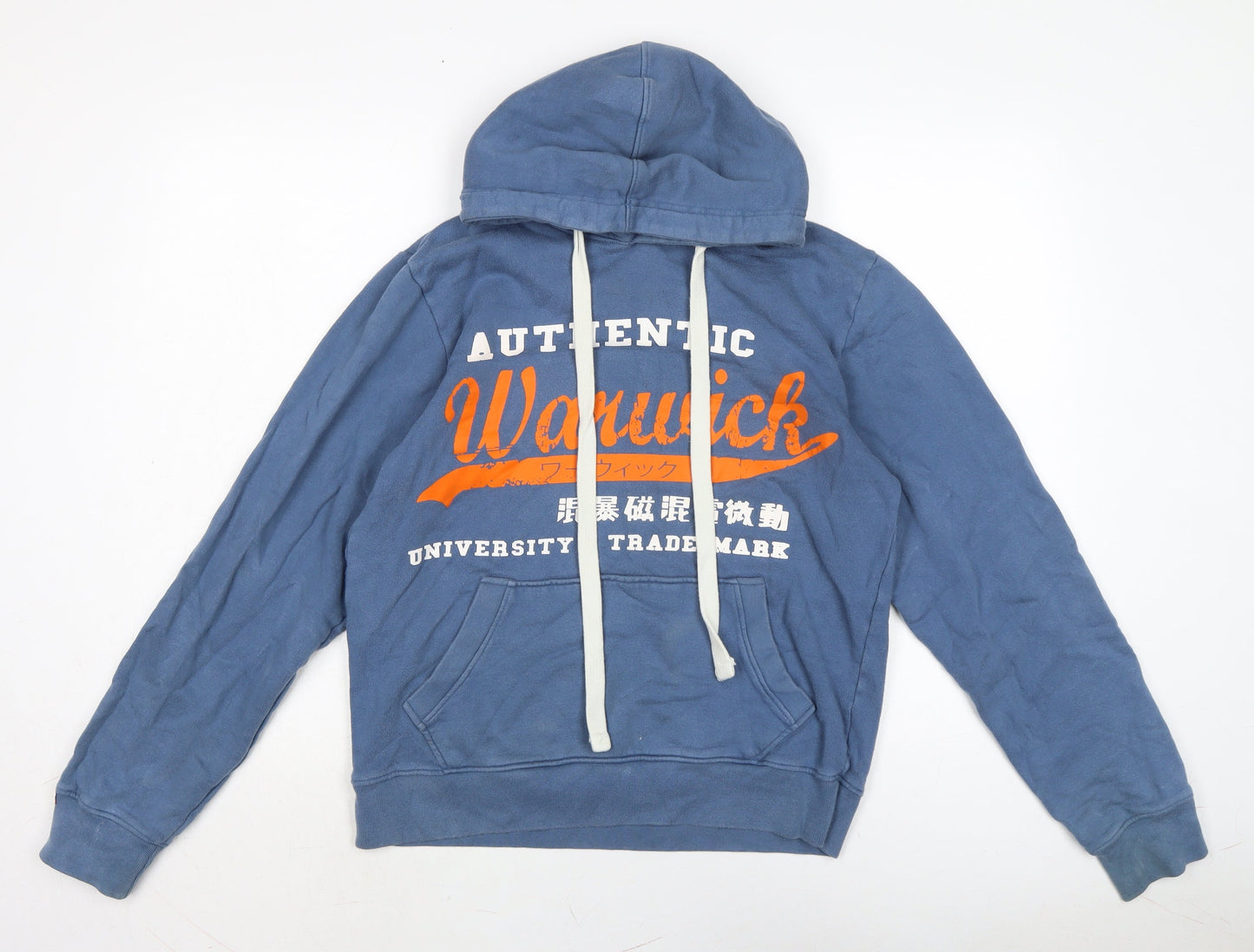 Warwick University.. Mens Blue Cotton Pullover Hoodie Size M