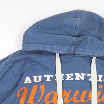 Warwick University.. Mens Blue Cotton Pullover Hoodie Size M