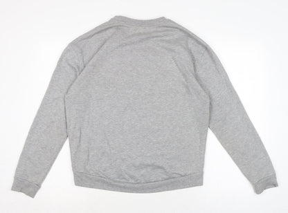 River Island Womens Grey Cotton Pullover Sweatshirt Size 10