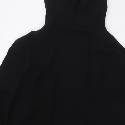 Divided by H&M Womens Black Jacket Size 6 Zip - Pull Cord Waist