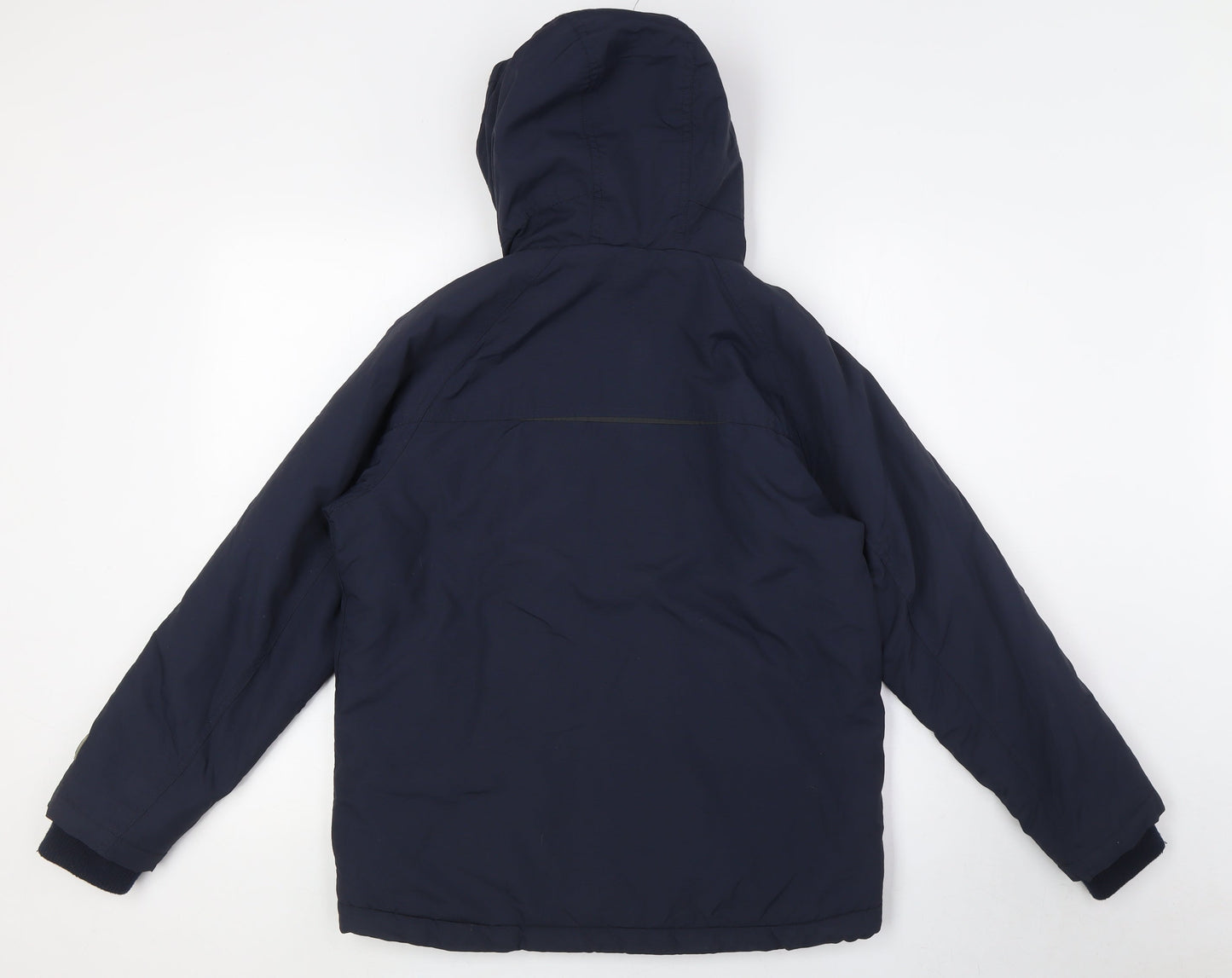 NEXT Girls Blue Basic Coat Coat Size 12 Years Zip