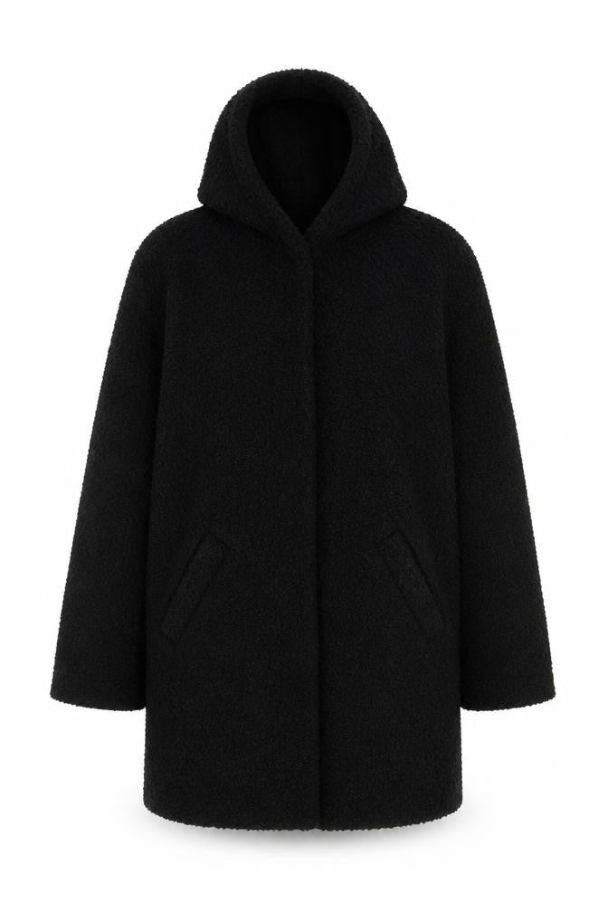 Womens UK Size S Klass Black Overcoat