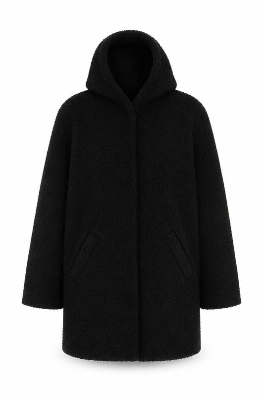 Womens UK Size S Klass Black Overcoat