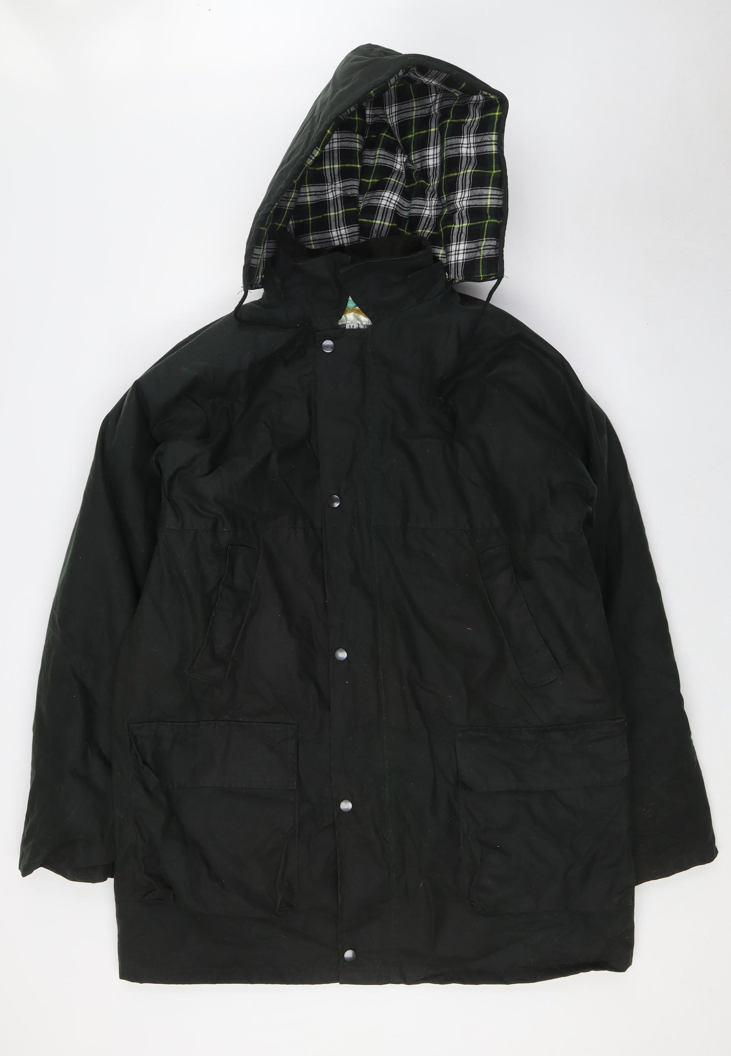 Mens UK Size M WaxBerry Green Overcoat