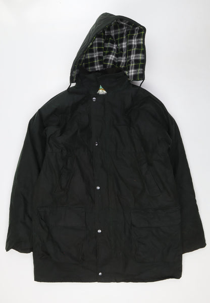 Mens UK Size M WaxBerry Green Overcoat