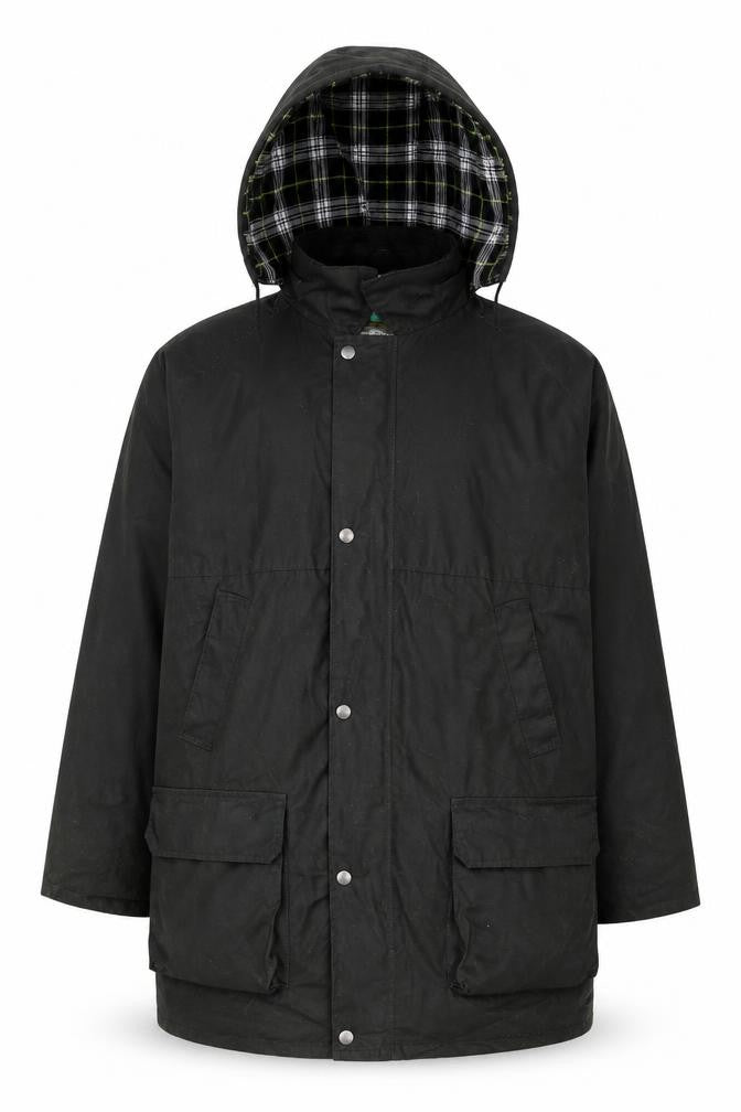 Mens UK Size M WaxBerry Green Overcoat