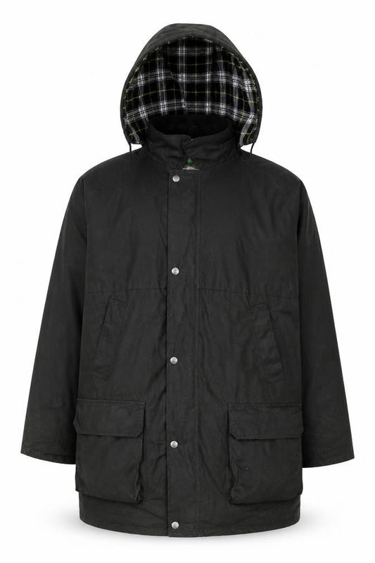 Mens UK Size M WaxBerry Green Overcoat