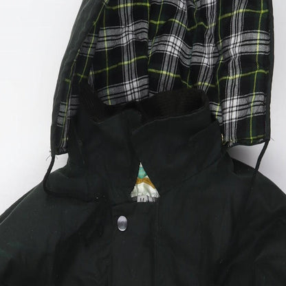 Mens UK Size M WaxBerry Green Overcoat