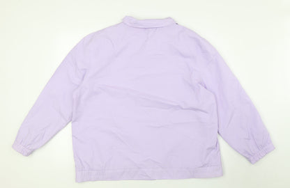 Damart Womens Purple Jacket Size 20 Snap