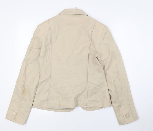 Womens UK Size 12 Marks and Spencer Beige Jacket