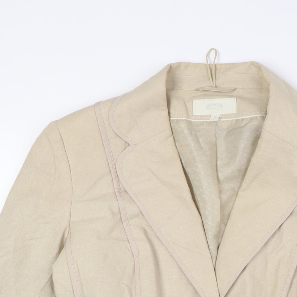 Womens UK Size 12 Marks and Spencer Beige Jacket