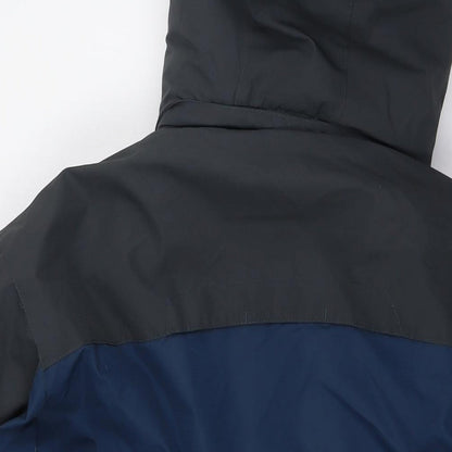 Mens UK Size L Outdoor Jacket Blue Rain Coat
