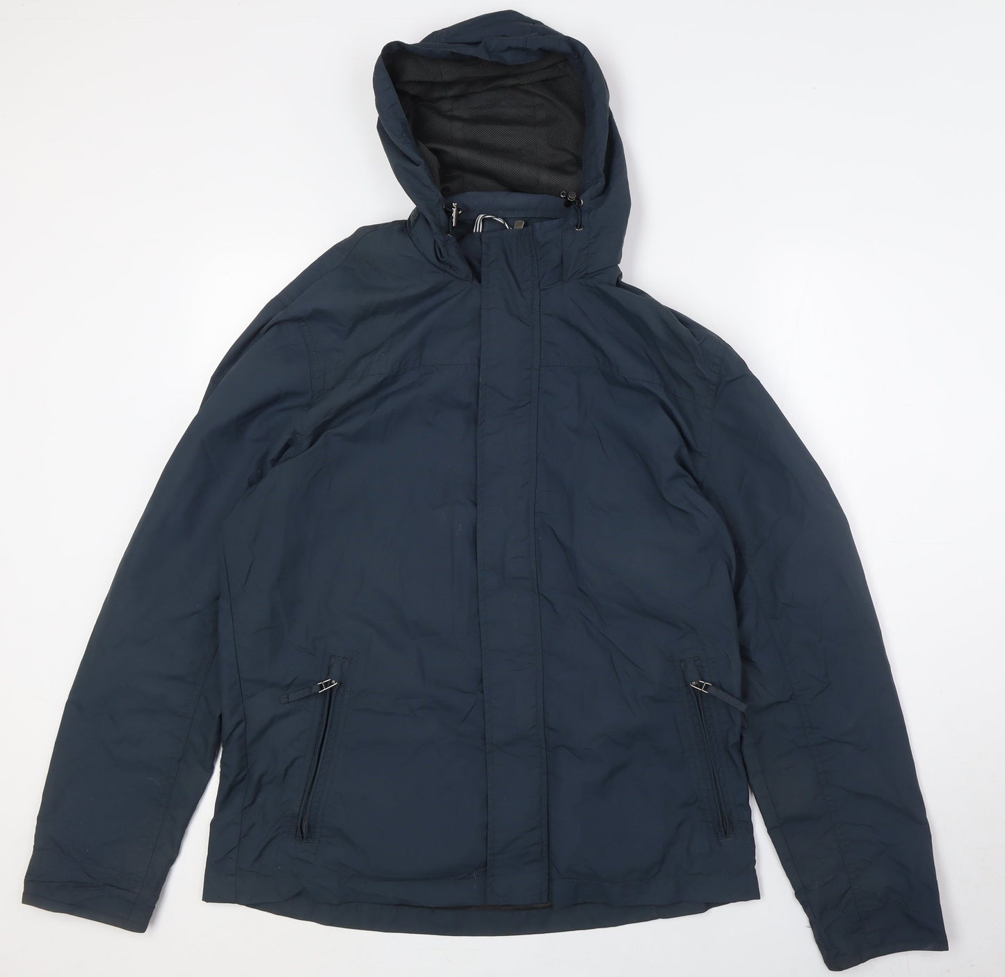 Atlantic Bay Mens Blue Jacket Size M Zip