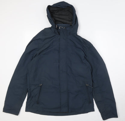 Atlantic Bay Mens Blue Jacket Size M Zip