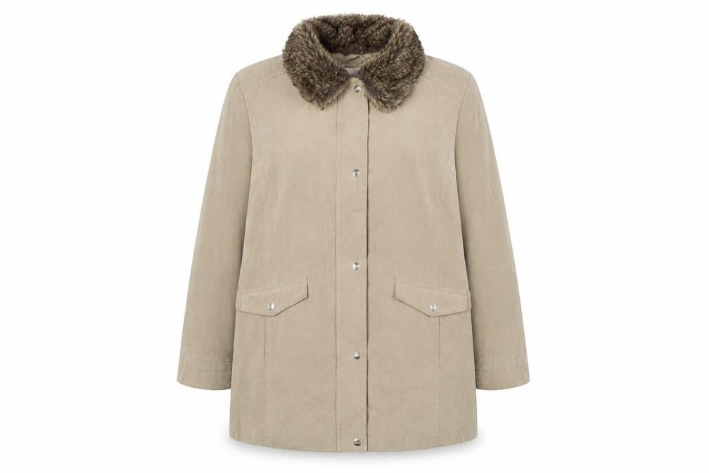 Womens UK Size 18 EWM Beige Overcoat