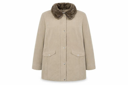 Womens UK Size 18 EWM Beige Overcoat