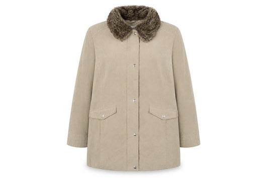 Womens UK Size 18 EWM Beige Overcoat