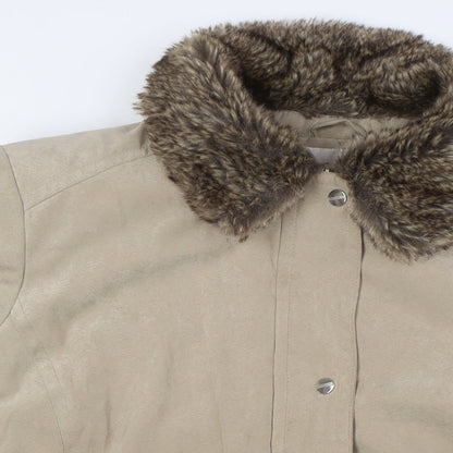 Womens UK Size 18 EWM Beige Overcoat