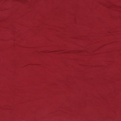 Vision Mens Red 100% Cotton Polo Size M Collared Button